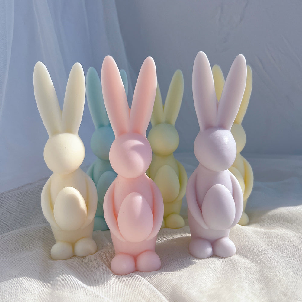 Easter Bunny heart candle moulds