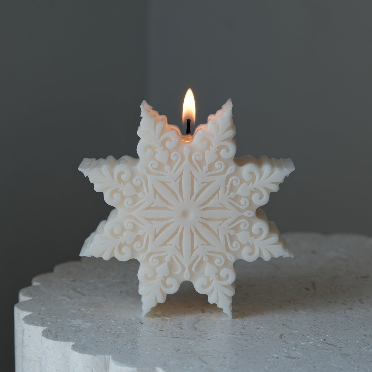 1pc, Snowflake Candle Mold, Christmas Snowflake Candle Mold, Silicone  Candle Mold, Candle Mold For Soy Wax, Aromatherapy Candle Making, Soap Mold