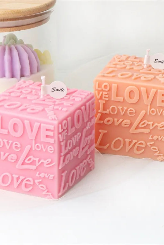 Love Pink Candle mould