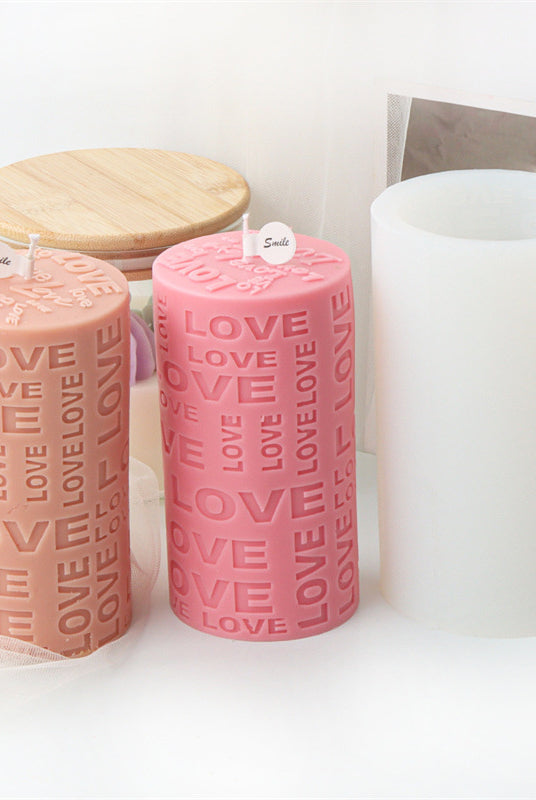 Love Pink Candle mould