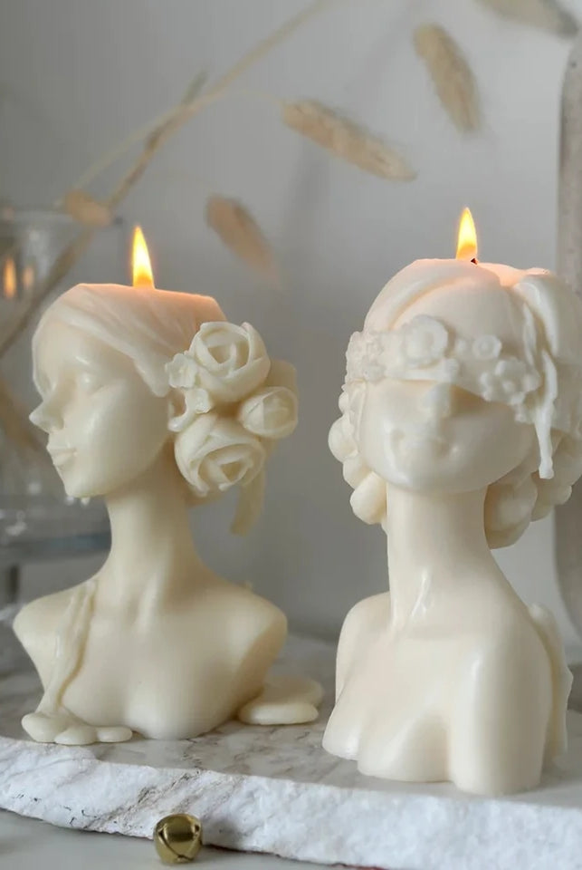 woman candle mould