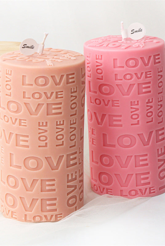 Love Pink Candle mould