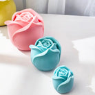 Rosebud Candle Moulds 0 - Silicone Mould, Mold for DIY Candles. Created using candle making kit with cotton candle wicks and candle colour chips. Using soy wax for pillar candles. Sold by Myka Candles Moulds Australia
