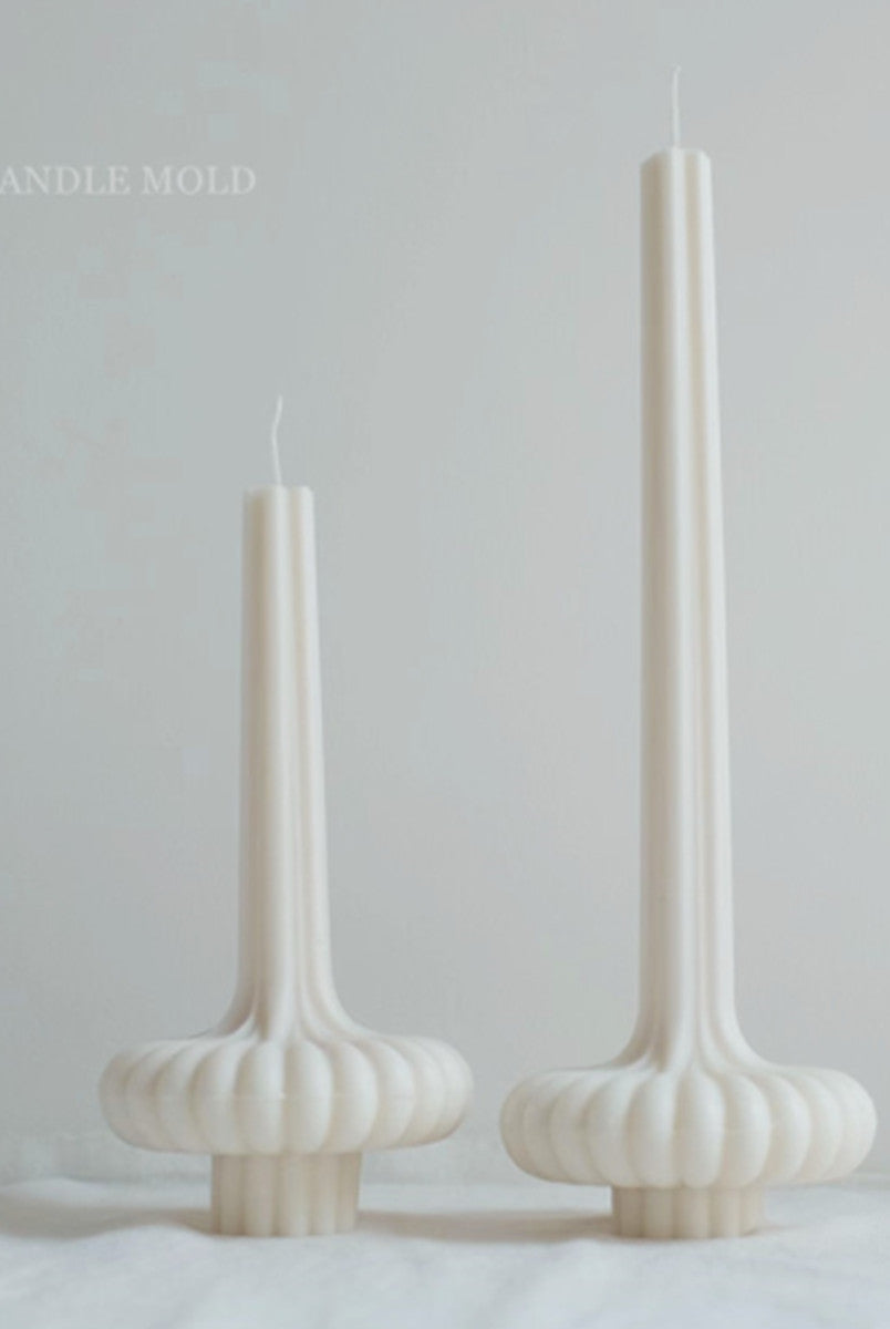 Acrylic Lamp Candle Moulds 1 - Silicone Mould, Mold for DIY Candles. Created using candle making kit with cotton candle wicks and candle colour chips. Using soy wax for pillar candles. Sold by Myka Candles Moulds Australia