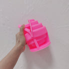 Ribbed Chandelier Candle Mould 12 - Silicone Mould, Mold for DIY Candles. Created using candle making kit with cotton candle wicks and candle colour chips. Using soy wax for pillar candles. Sold by Myka Candles Moulds Australia