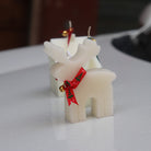 Reindeer Candle Mould 0 - Silicone Mould, Mold for DIY Candles. Created using candle making kit with cotton candle wicks and candle colour chips. Using soy wax for pillar candles. Sold by Myka Candles Moulds Australia