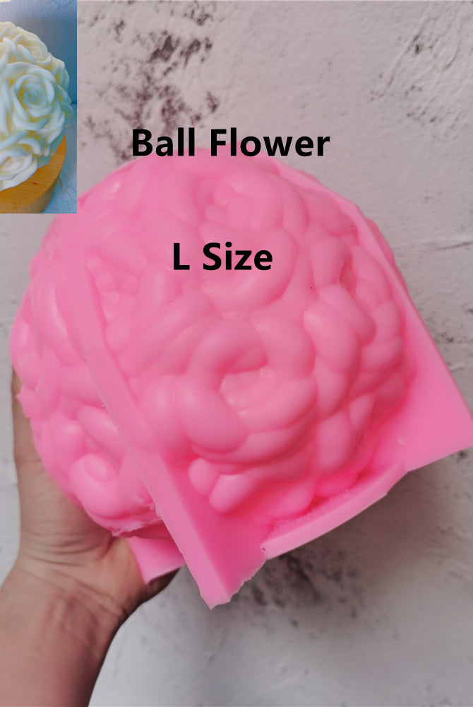 Rose Bunch Candle Moulds 6 - Silicone Mould, Mold for DIY Candles. Created using candle making kit with cotton candle wicks and candle colour chips. Using soy wax for pillar candles. Sold by Myka Candles Moulds Australia