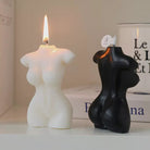 Curvy Female Candle Mould (S) - 10cm 4 - Silicone Mould, Mold for DIY Candles. Created using candle making kit with cotton candle wicks and candle colour chips. Using soy wax for pillar candles. Sold by Myka Candles Moulds Australia