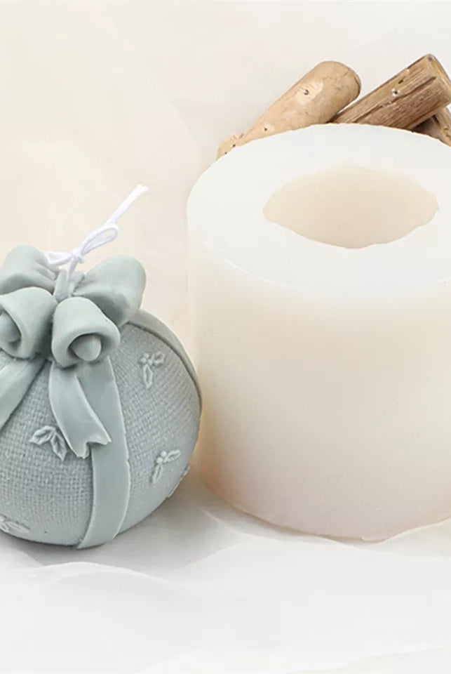 Bell Bauble Candle Mould 1 - Silicone Mould, Mold for DIY Candles. Created using candle making kit with cotton candle wicks and candle colour chips. Using soy wax for pillar candles. Sold by Myka Candles Moulds Australia