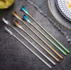 Round Mixing Spoon - 22cm 0 - Silicone Mould, Mold for DIY Candles. Created using candle making kit with cotton candle wicks and candle colour chips. Using soy wax for pillar candles. Sold by Myka Candles Moulds Australia