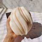 Twirl Candle Moulds 5 - Silicone Mould, Mold for DIY Candles. Created using candle making kit with cotton candle wicks and candle colour chips. Using soy wax for pillar candles. Sold by Myka Candles Moulds Australia