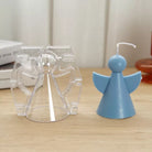 Christmas Angel Candle Mould 3 - Silicone Mould, Mold for DIY Candles. Created using candle making kit with cotton candle wicks and candle colour chips. Using soy wax for pillar candles. Sold by Myka Candles Moulds Australia