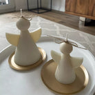 Christmas Angel Candle Mould 0 - Silicone Mould, Mold for DIY Candles. Created using candle making kit with cotton candle wicks and candle colour chips. Using soy wax for pillar candles. Sold by Myka Candles Moulds Australia