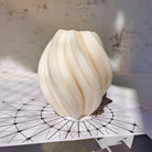 Twirl Candle Moulds 3 - Silicone Mould, Mold for DIY Candles. Created using candle making kit with cotton candle wicks and candle colour chips. Using soy wax for pillar candles. Sold by Myka Candles Moulds Australia
