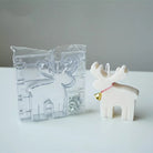 Reindeer Candle Mould 2 - Silicone Mould, Mold for DIY Candles. Created using candle making kit with cotton candle wicks and candle colour chips. Using soy wax for pillar candles. Sold by Myka Candles Moulds Australia