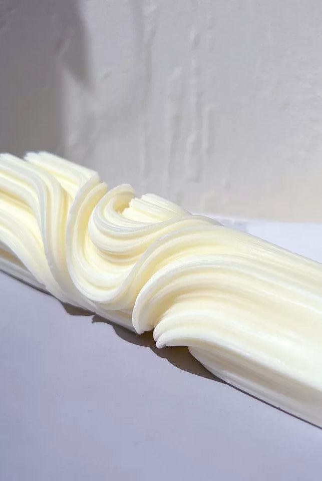 Abstract Pillar Candle Mould 2 - Silicone Mould, Mold for DIY Candles. Created using candle making kit with cotton candle wicks and candle colour chips. Using soy wax for pillar candles. Sold by Myka Candles Moulds Australia