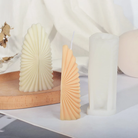 Wing Candle Mould 1 - Silicone Mould, Mold for DIY Candles. Created using candle making kit with cotton candle wicks and candle colour chips. Using soy wax for pillar candles. Sold by Myka Candles Moulds Australia