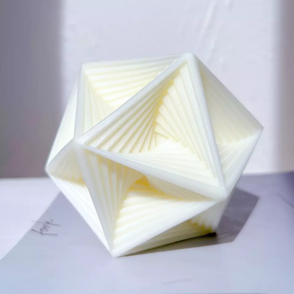 Abstract Star Candle Mould 0 - Silicone Mould, Mold for DIY Candles. Created using candle making kit with cotton candle wicks and candle colour chips. Using soy wax for pillar candles. Sold by Myka Candles Moulds Australia