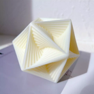 Abstract Star Candle Mould 2 - Silicone Mould, Mold for DIY Candles. Created using candle making kit with cotton candle wicks and candle colour chips. Using soy wax for pillar candles. Sold by Myka Candles Moulds Australia
