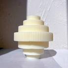Ribbed Chandelier Candle Mould 3 - Silicone Mould, Mold for DIY Candles. Created using candle making kit with cotton candle wicks and candle colour chips. Using soy wax for pillar candles. Sold by Myka Candles Moulds Australia