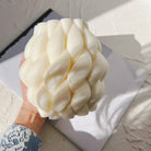 Braid Candle Mould 2 - Silicone Mould, Mold for DIY Candles. Created using candle making kit with cotton candle wicks and candle colour chips. Using soy wax for pillar candles. Sold by Myka Candles Moulds Australia