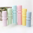 Cylindrical Column Candle Moulds 0 - Silicone Mould, Mold for DIY Candles. Created using candle making kit with cotton candle wicks and candle colour chips. Using soy wax for pillar candles. Sold by Myka Candles Moulds Australia
