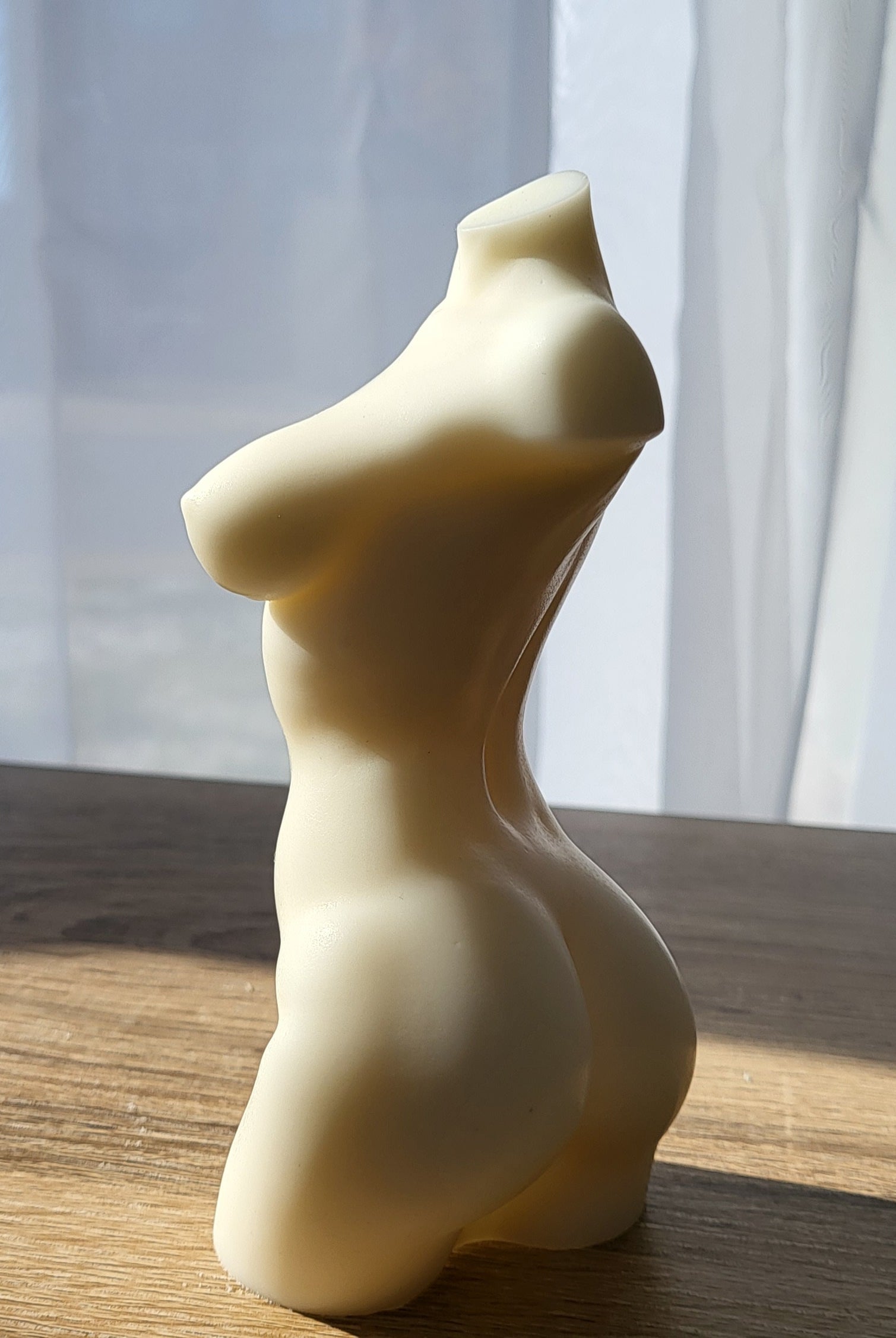 Aphrodite Candle Mould 1 - Silicone Mould, Mold for DIY Candles. Created using candle making kit with cotton candle wicks and candle colour chips. Using soy wax for pillar candles. Sold by Myka Candles Moulds Australia