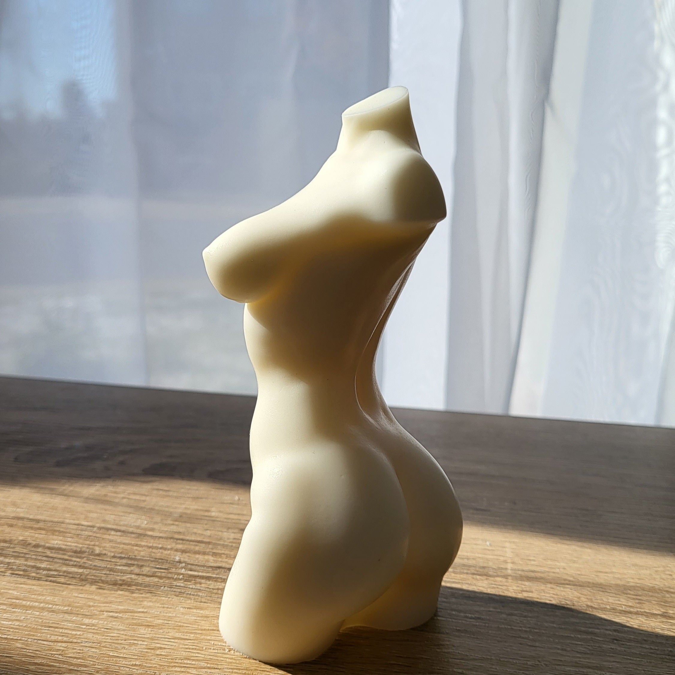 Aphrodite Candle Mould 1 - Silicone Mould, Mold for DIY Candles. Created using candle making kit with cotton candle wicks and candle colour chips. Using soy wax for pillar candles. Sold by Myka Candles Moulds Australia