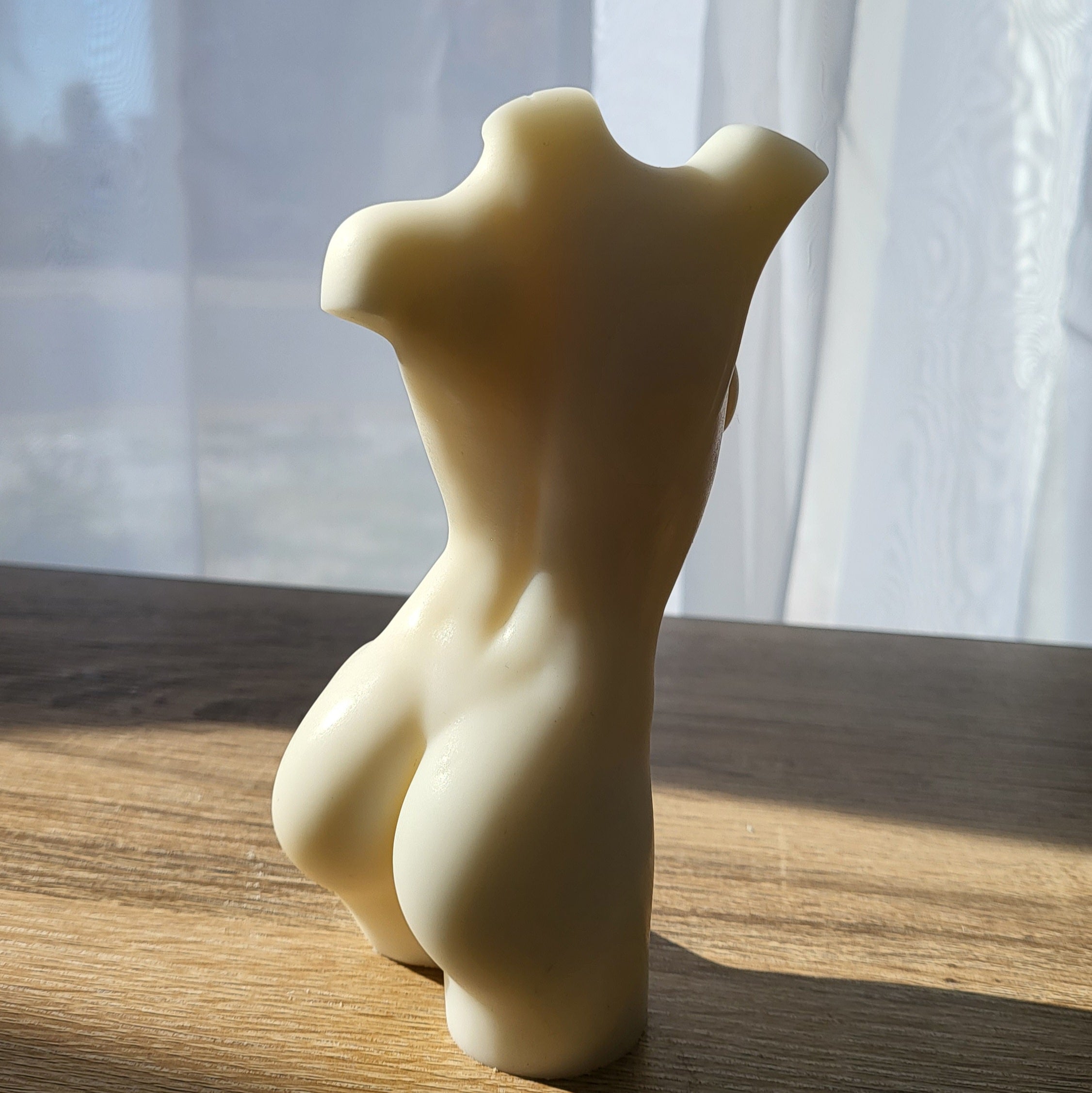 Aphrodite Candle Mould 2 - Silicone Mould, Mold for DIY Candles. Created using candle making kit with cotton candle wicks and candle colour chips. Using soy wax for pillar candles. Sold by Myka Candles Moulds Australia