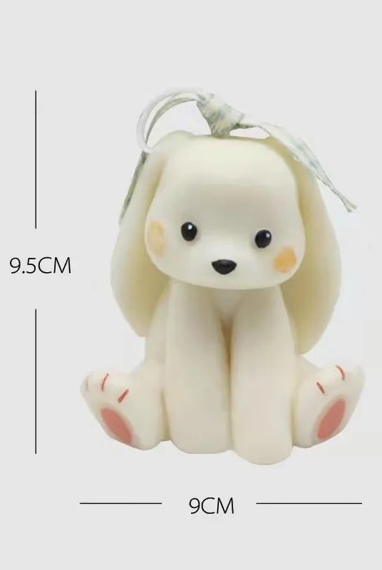 Bunny Rabbit Candle Mould 7 - Silicone Mould, Mold for DIY Candles. Created using candle making kit with cotton candle wicks and candle colour chips. Using soy wax for pillar candles. Sold by Myka Candles Moulds Australia