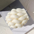 Braid Candle Mould 1 - Silicone Mould, Mold for DIY Candles. Created using candle making kit with cotton candle wicks and candle colour chips. Using soy wax for pillar candles. Sold by Myka Candles Moulds Australia