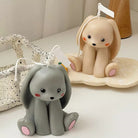 Bunny Rabbit Candle Mould 0 - Silicone Mould, Mold for DIY Candles. Created using candle making kit with cotton candle wicks and candle colour chips. Using soy wax for pillar candles. Sold by Myka Candles Moulds Australia