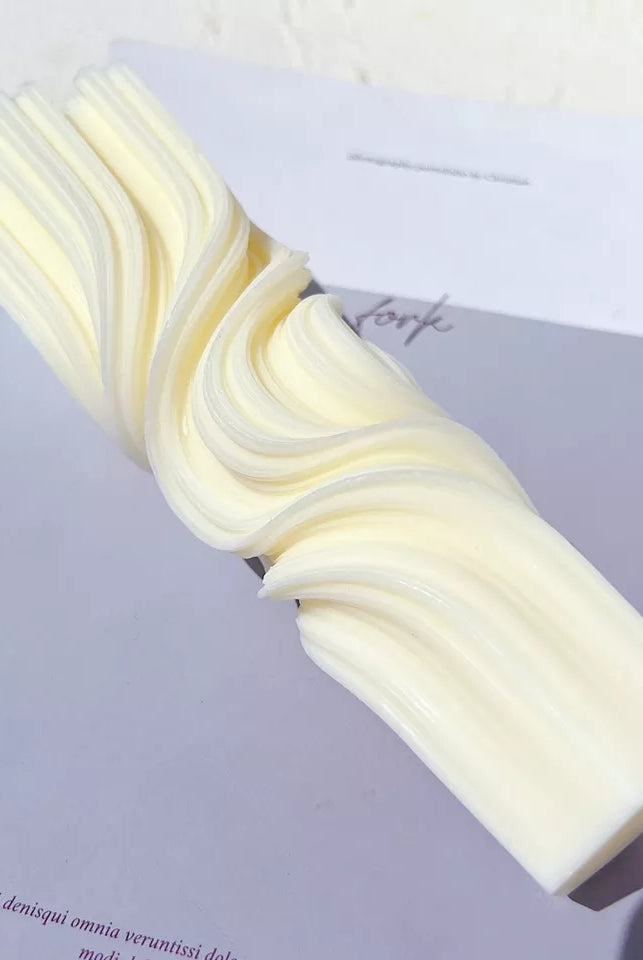 Abstract Pillar Candle Mould 1 - Silicone Mould, Mold for DIY Candles. Created using candle making kit with cotton candle wicks and candle colour chips. Using soy wax for pillar candles. Sold by Myka Candles Moulds Australia
