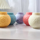 Christmas Bauble Candle Moulds 4 - Silicone Mould, Mold for DIY Candles. Created using candle making kit with cotton candle wicks and candle colour chips. Using soy wax for pillar candles. Sold by Myka Candles Moulds Australia