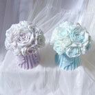 Bouquet Candle Mould 1 - Silicone Mould, Mold for DIY Candles. Created using candle making kit with cotton candle wicks and candle colour chips. Using soy wax for pillar candles. Sold by Myka Candles Moulds Australia