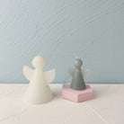 Christmas Angel Candle Mould 2 - Silicone Mould, Mold for DIY Candles. Created using candle making kit with cotton candle wicks and candle colour chips. Using soy wax for pillar candles. Sold by Myka Candles Moulds Australia