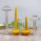 Acrylic Lamp Candle Moulds 5 - Silicone Mould, Mold for DIY Candles. Created using candle making kit with cotton candle wicks and candle colour chips. Using soy wax for pillar candles. Sold by Myka Candles Moulds Australia