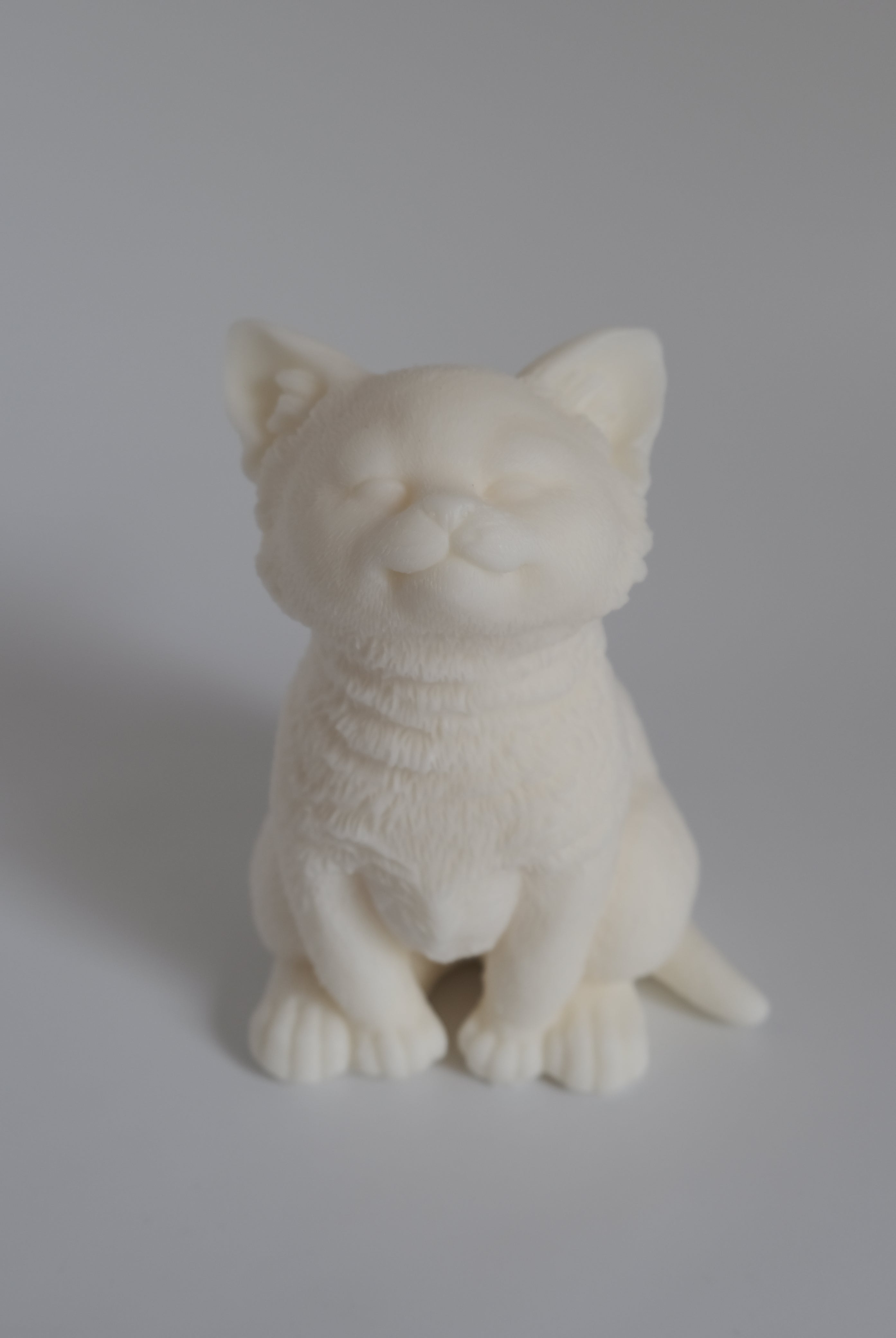 Kitten Candle Mould 0 - Silicone Mould, Mold for DIY Candles. Created using candle making kit with cotton candle wicks and candle colour chips. Using soy wax for pillar candles. Sold by Myka Candles Moulds Australia