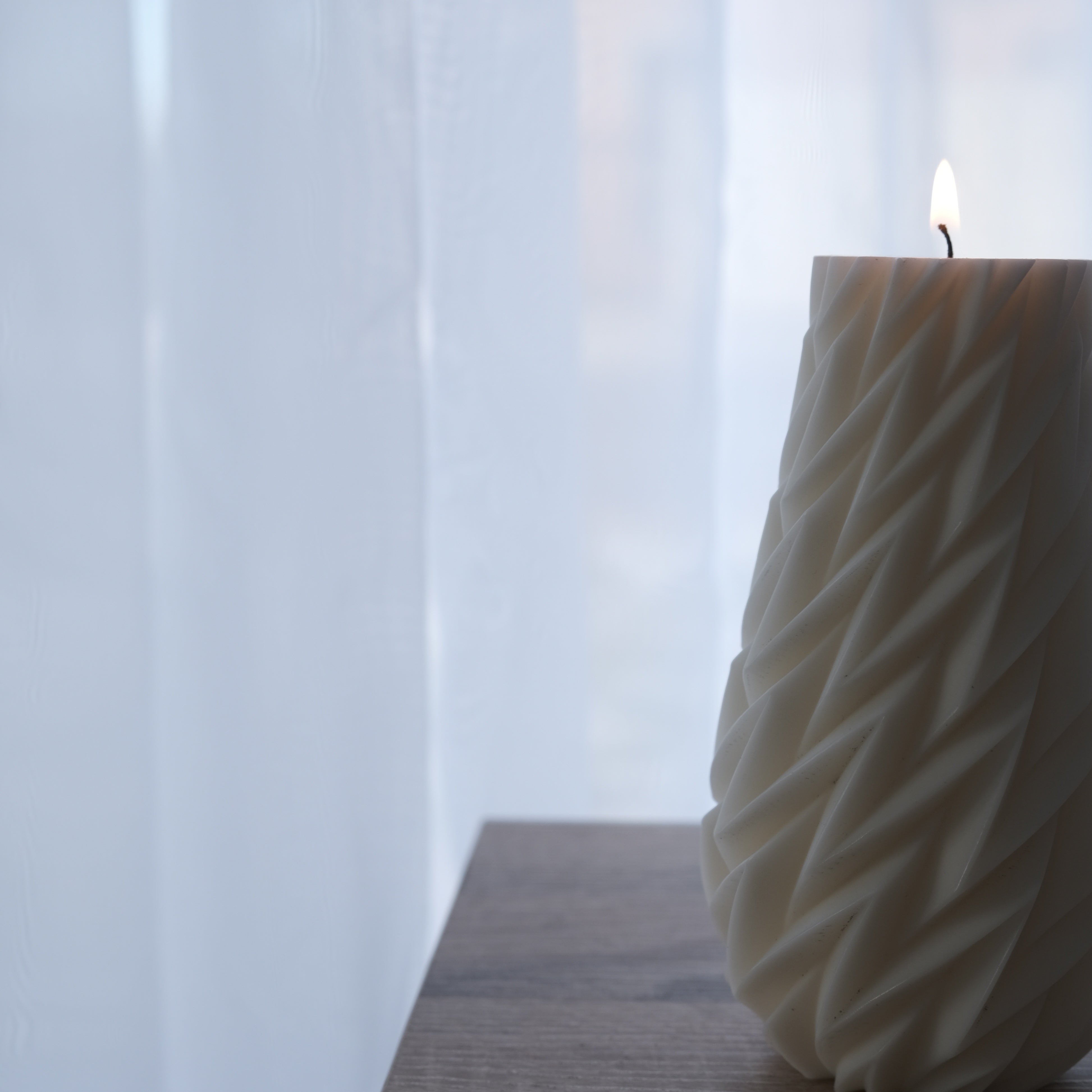 Ziggy Candle Mould 3 - Silicone Mould, Mold for DIY Candles. Created using candle making kit with cotton candle wicks and candle colour chips. Using soy wax for pillar candles. Sold by Myka Candles Moulds Australia