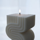 Sienna Candle Mould 3 - Silicone Mould, Mold for DIY Candles. Created using candle making kit with cotton candle wicks and candle colour chips. Using soy wax for pillar candles. Sold by Myka Candles Moulds Australia