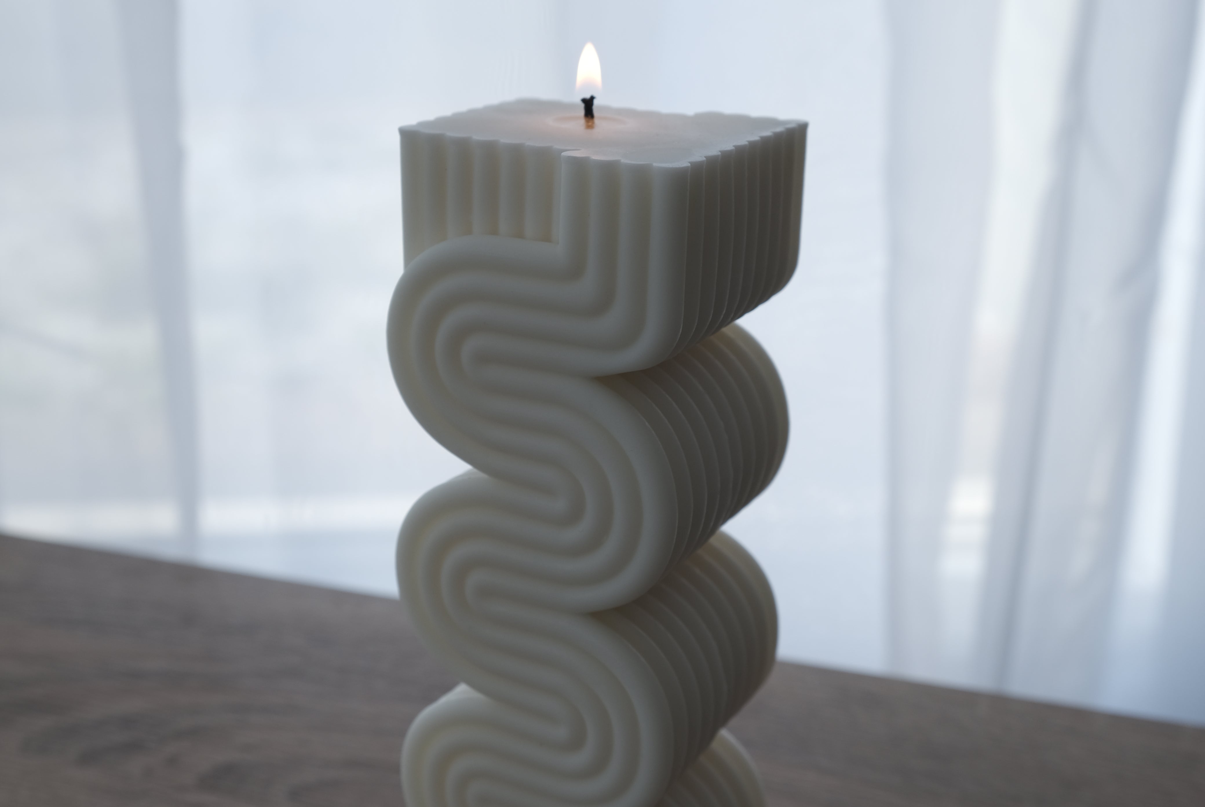 Sienna Candle Mould 1 - Silicone Mould, Mold for DIY Candles. Created using candle making kit with cotton candle wicks and candle colour chips. Using soy wax for pillar candles. Sold by Myka Candles Moulds Australia