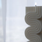 Sienna Candle Mould 2 - Silicone Mould, Mold for DIY Candles. Created using candle making kit with cotton candle wicks and candle colour chips. Using soy wax for pillar candles. Sold by Myka Candles Moulds Australia