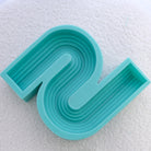 Large Wavy Candle Mould 4 - Silicone Mould, Mold for DIY Candles. Created using candle making kit with cotton candle wicks and candle colour chips. Using soy wax for pillar candles. Sold by Myka Candles Moulds Australia