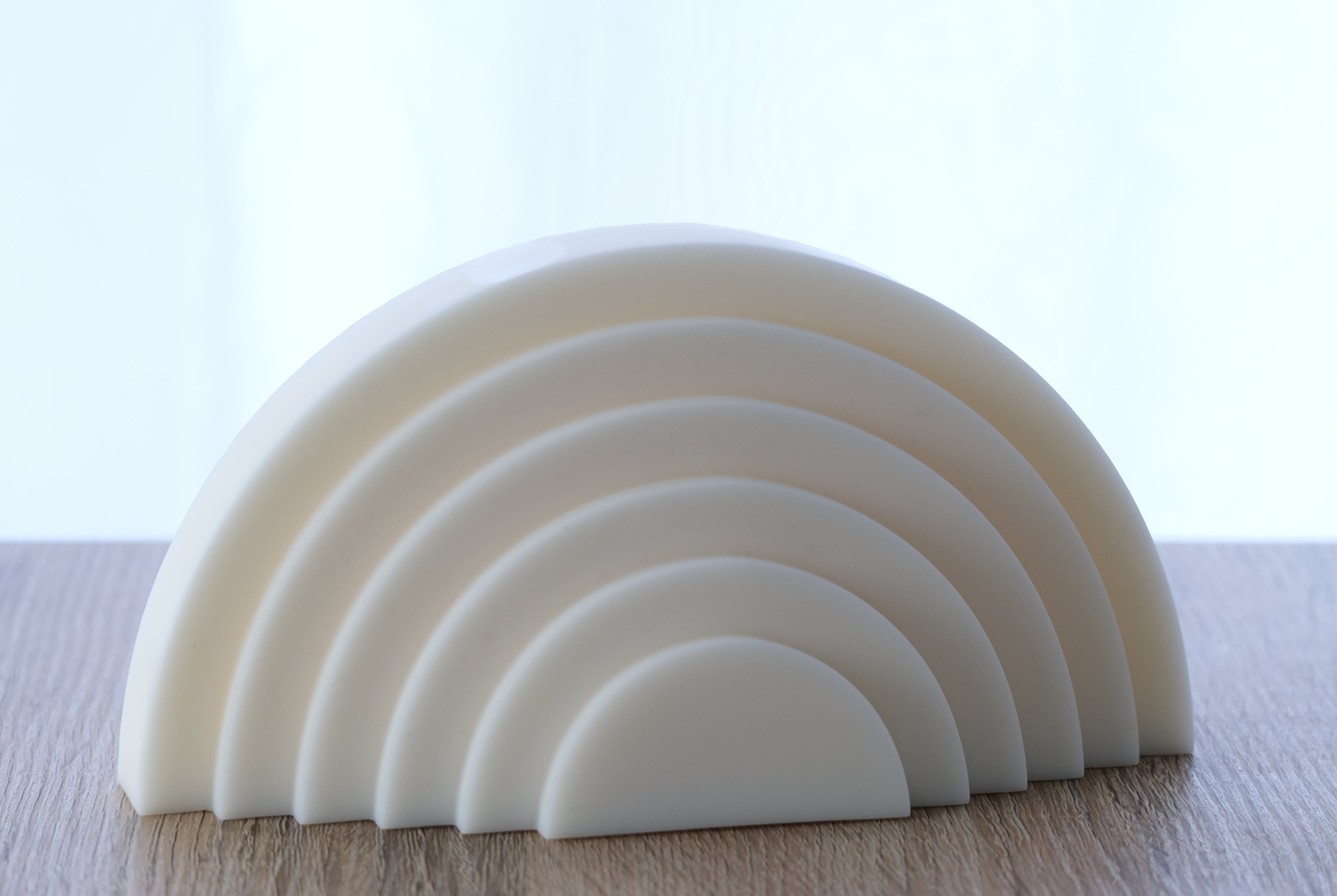 Tiered Rainbow Candle Mould 2 - Silicone Mould, Mold for DIY Candles. Created using candle making kit with cotton candle wicks and candle colour chips. Using soy wax for pillar candles. Sold by Myka Candles Moulds Australia