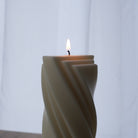 Belle Candle Mould 5 - Silicone Mould, Mold for DIY Candles. Created using candle making kit with cotton candle wicks and candle colour chips. Using soy wax for pillar candles. Sold by Myka Candles Moulds Australia