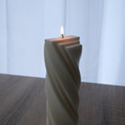 Belle Candle Mould 4 - Silicone Mould, Mold for DIY Candles. Created using candle making kit with cotton candle wicks and candle colour chips. Using soy wax for pillar candles. Sold by Myka Candles Moulds Australia