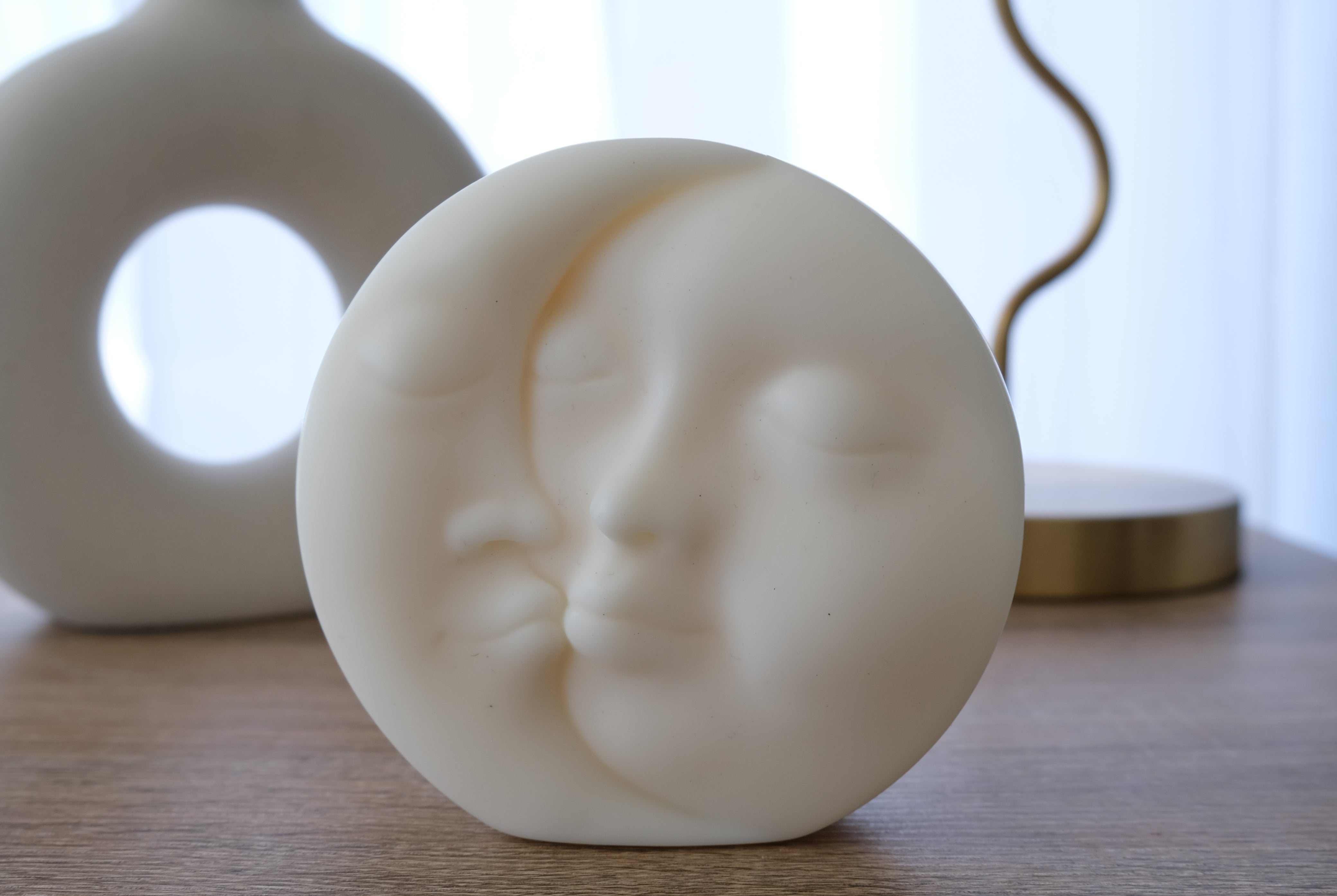 Luna Candle Mould 2 - Silicone Mould, Mold for DIY Candles. Created using candle making kit with cotton candle wicks and candle colour chips. Using soy wax for pillar candles. Sold by Myka Candles Moulds Australia
