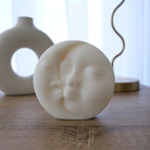 Luna Candle Mould 2 - Silicone Mould, Mold for DIY Candles. Created using candle making kit with cotton candle wicks and candle colour chips. Using soy wax for pillar candles. Sold by Myka Candles Moulds Australia