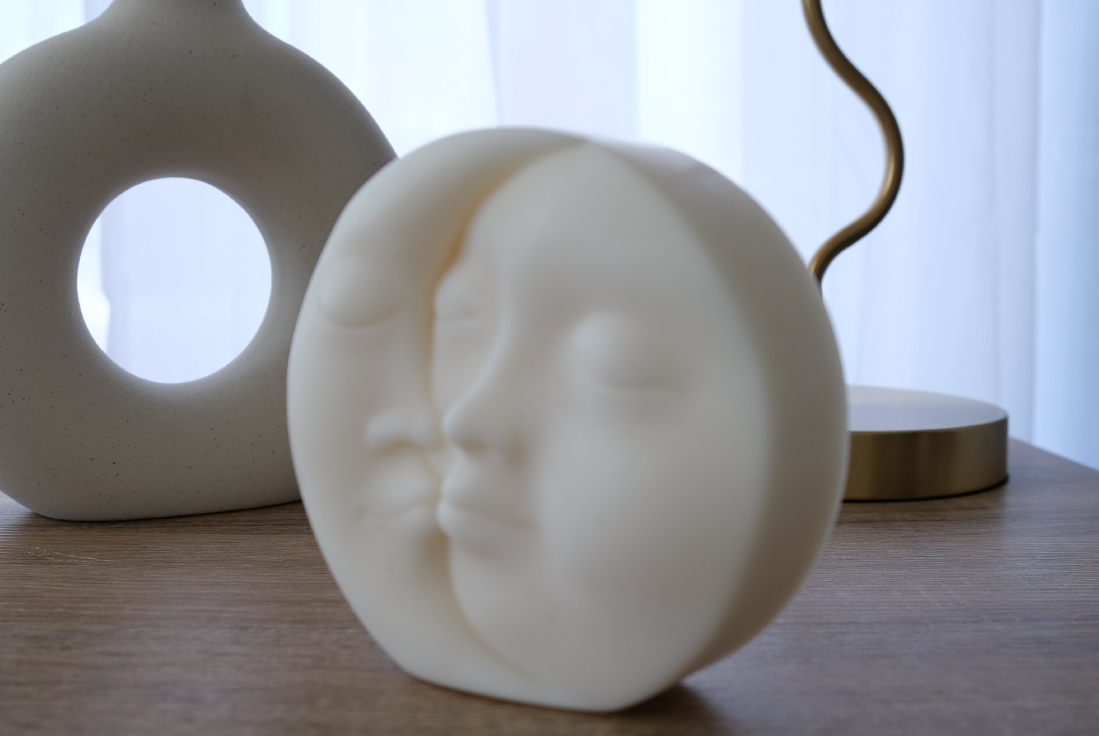 Luna Candle Mould 3 - Silicone Mould, Mold for DIY Candles. Created using candle making kit with cotton candle wicks and candle colour chips. Using soy wax for pillar candles. Sold by Myka Candles Moulds Australia