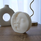 Luna Candle Mould 3 - Silicone Mould, Mold for DIY Candles. Created using candle making kit with cotton candle wicks and candle colour chips. Using soy wax for pillar candles. Sold by Myka Candles Moulds Australia